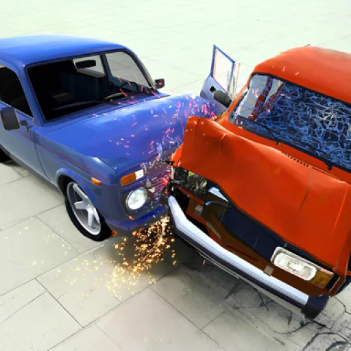 Beam Drive Car Crash Test Simulator