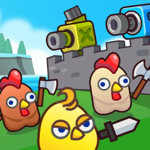 Merge Cannon: Chicken Defense