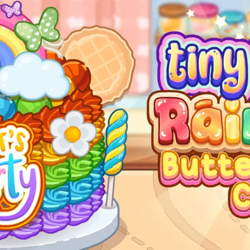 Tiny Baker Rainbow Buttercream Cake